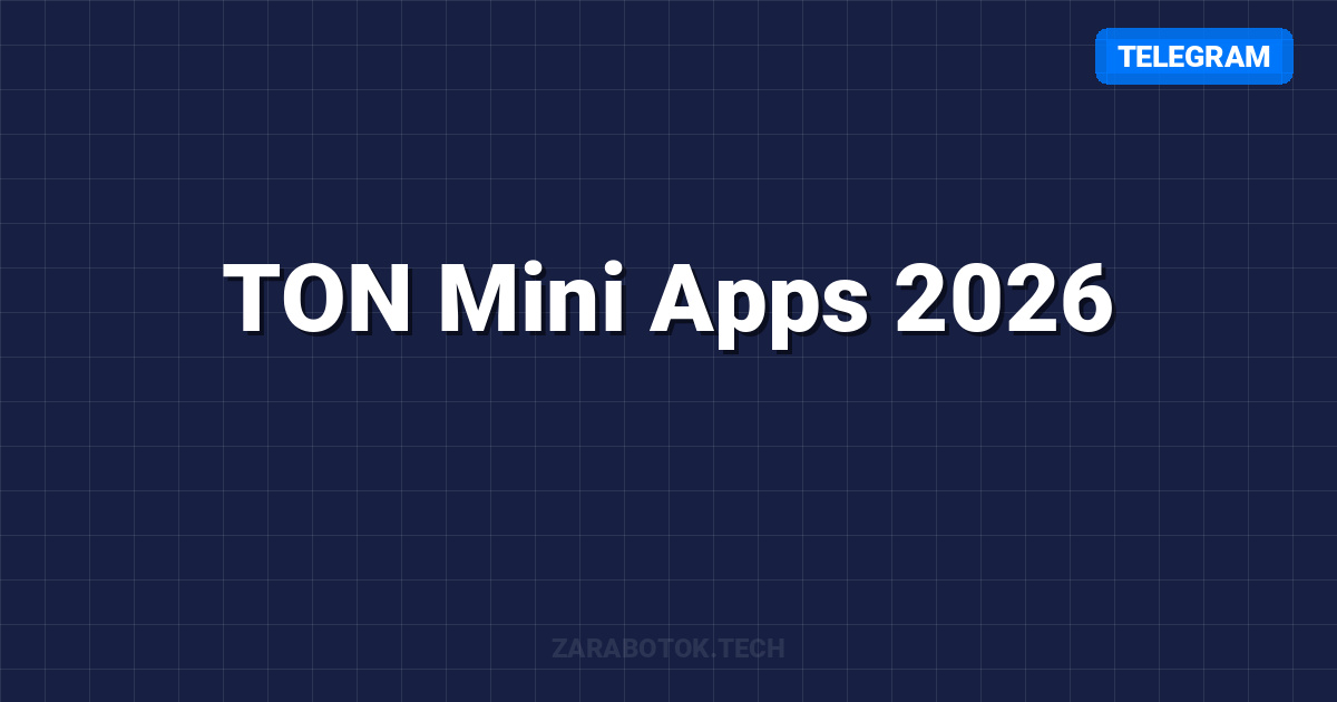 TON Mini Apps 2026: