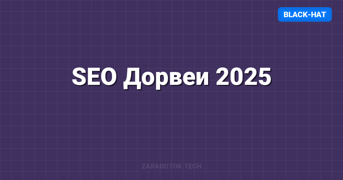 SEO Дорвеи 2025: Работают ли они еще?